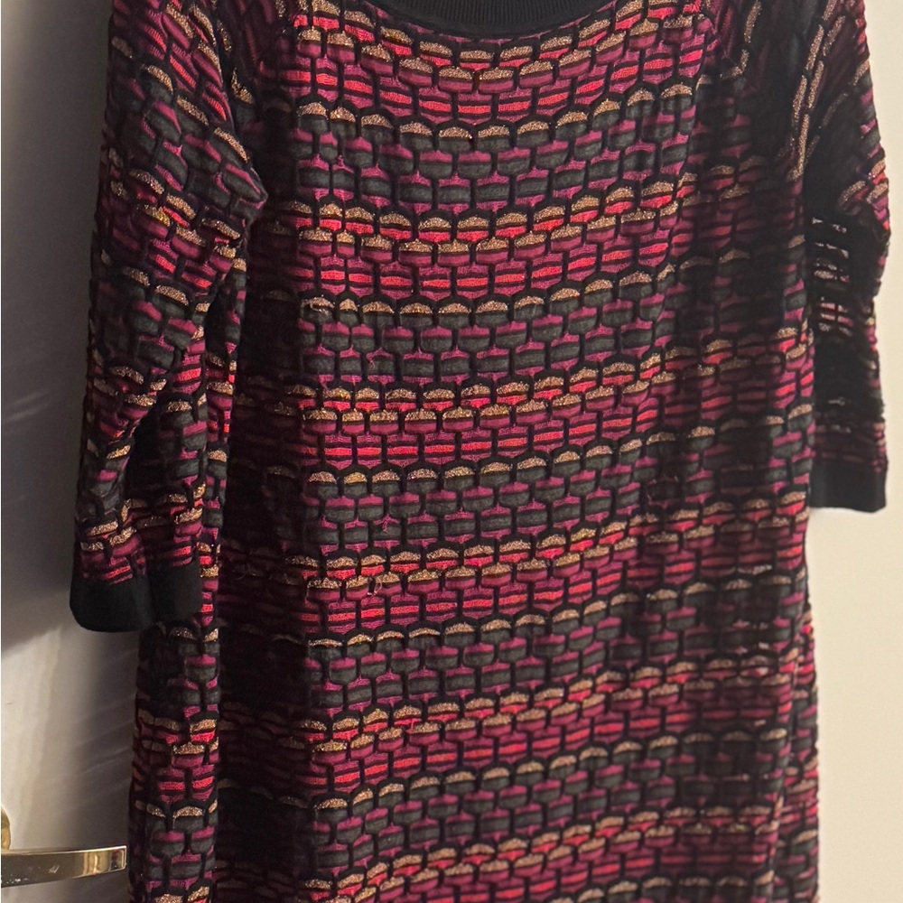 Multicolor Patterned Women's Dress